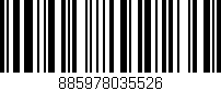 Código de barras (EAN, GTIN, SKU, ISBN): '885978035526'