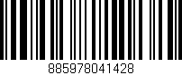 Código de barras (EAN, GTIN, SKU, ISBN): '885978041428'