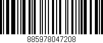 Código de barras (EAN, GTIN, SKU, ISBN): '885978047208'