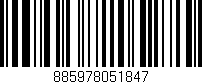 Código de barras (EAN, GTIN, SKU, ISBN): '885978051847'