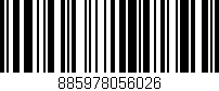Código de barras (EAN, GTIN, SKU, ISBN): '885978056026'