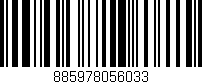 Código de barras (EAN, GTIN, SKU, ISBN): '885978056033'
