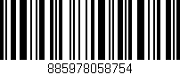 Código de barras (EAN, GTIN, SKU, ISBN): '885978058754'