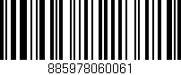 Código de barras (EAN, GTIN, SKU, ISBN): '885978060061'