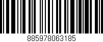 Código de barras (EAN, GTIN, SKU, ISBN): '885978063185'
