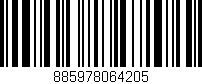 Código de barras (EAN, GTIN, SKU, ISBN): '885978064205'