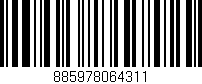 Código de barras (EAN, GTIN, SKU, ISBN): '885978064311'
