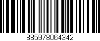 Código de barras (EAN, GTIN, SKU, ISBN): '885978064342'