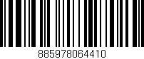 Código de barras (EAN, GTIN, SKU, ISBN): '885978064410'