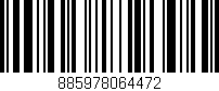 Código de barras (EAN, GTIN, SKU, ISBN): '885978064472'