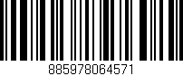 Código de barras (EAN, GTIN, SKU, ISBN): '885978064571'
