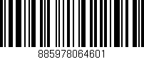 Código de barras (EAN, GTIN, SKU, ISBN): '885978064601'