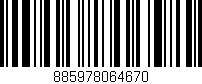 Código de barras (EAN, GTIN, SKU, ISBN): '885978064670'