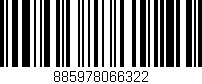 Código de barras (EAN, GTIN, SKU, ISBN): '885978066322'