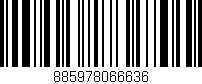 Código de barras (EAN, GTIN, SKU, ISBN): '885978066636'