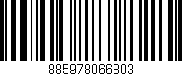 Código de barras (EAN, GTIN, SKU, ISBN): '885978066803'
