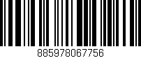 Código de barras (EAN, GTIN, SKU, ISBN): '885978067756'