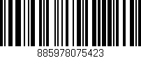 Código de barras (EAN, GTIN, SKU, ISBN): '885978075423'