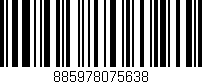 Código de barras (EAN, GTIN, SKU, ISBN): '885978075638'