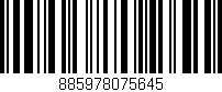 Código de barras (EAN, GTIN, SKU, ISBN): '885978075645'