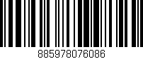 Código de barras (EAN, GTIN, SKU, ISBN): '885978076086'