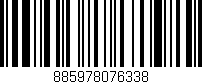Código de barras (EAN, GTIN, SKU, ISBN): '885978076338'