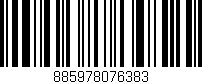 Código de barras (EAN, GTIN, SKU, ISBN): '885978076383'