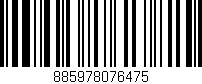 Código de barras (EAN, GTIN, SKU, ISBN): '885978076475'
