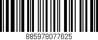 Código de barras (EAN, GTIN, SKU, ISBN): '885978077625'