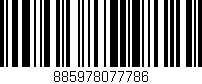 Código de barras (EAN, GTIN, SKU, ISBN): '885978077786'