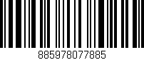 Código de barras (EAN, GTIN, SKU, ISBN): '885978077885'