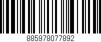 Código de barras (EAN, GTIN, SKU, ISBN): '885978077892'