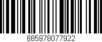 Código de barras (EAN, GTIN, SKU, ISBN): '885978077922'