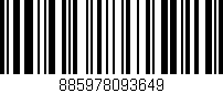 Código de barras (EAN, GTIN, SKU, ISBN): '885978093649'