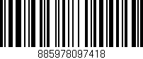Código de barras (EAN, GTIN, SKU, ISBN): '885978097418'