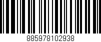 Código de barras (EAN, GTIN, SKU, ISBN): '885978102938'