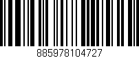 Código de barras (EAN, GTIN, SKU, ISBN): '885978104727'