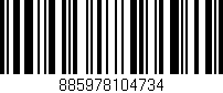 Código de barras (EAN, GTIN, SKU, ISBN): '885978104734'