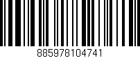 Código de barras (EAN, GTIN, SKU, ISBN): '885978104741'