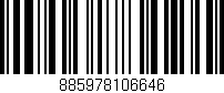 Código de barras (EAN, GTIN, SKU, ISBN): '885978106646'