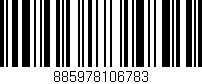 Código de barras (EAN, GTIN, SKU, ISBN): '885978106783'