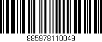 Código de barras (EAN, GTIN, SKU, ISBN): '885978110049'