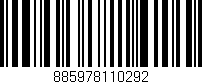 Código de barras (EAN, GTIN, SKU, ISBN): '885978110292'