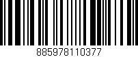 Código de barras (EAN, GTIN, SKU, ISBN): '885978110377'