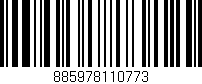 Código de barras (EAN, GTIN, SKU, ISBN): '885978110773'