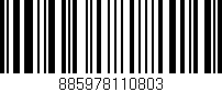 Código de barras (EAN, GTIN, SKU, ISBN): '885978110803'
