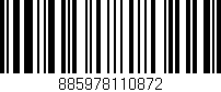 Código de barras (EAN, GTIN, SKU, ISBN): '885978110872'