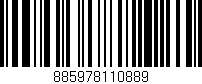 Código de barras (EAN, GTIN, SKU, ISBN): '885978110889'