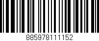 Código de barras (EAN, GTIN, SKU, ISBN): '885978111152'