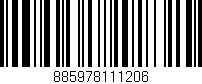 Código de barras (EAN, GTIN, SKU, ISBN): '885978111206'
